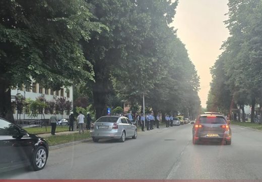 Veliki broj policajaca oko objekta: Miličević odveden u prostorije Gradske uprave