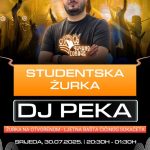 Studentska žurka pod vedrim nebom:DJ Peka ove srijede u Čičinom Sokačetu