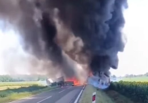 Hronika: Srpski kamiondžija poginuo u stravičnoj nesreći u Hrvatskoj (Video)