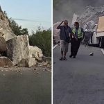 Veliki odron na putu Budva-Cetinje: Ogromne stijene prekrile kolovoz, obustavljen saobraćaj (Video)