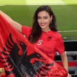 Fudbal: Provokacija vatrene i poznate Albanke (Foto)