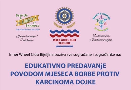 Mjesec borbe: Edukativno predavanje o prevenciji karcinoma dojke u Bijeljini