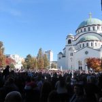 Parastos u Hramu Svetog Save za nastradale u padu nadstrešnice u Novom Sadu