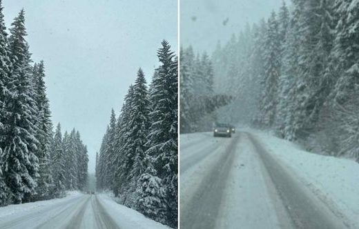 Snijeg stvara haos na Romaniji: Klizav kolovoz i duge kolone vozila