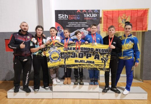 Taekwondo klub Jopa Bijeljina osvojio 12 medalja na turniru Durmitor open