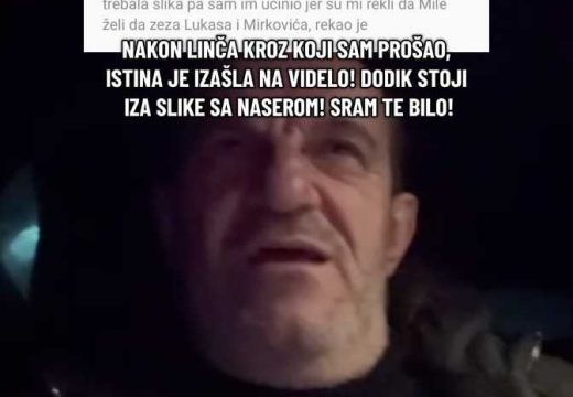 Tvrdi da je istina izašla na vidjelo: Lukas “prekida” sa svima uz poruku “EVO VAM VAŠ MILE” (Video)