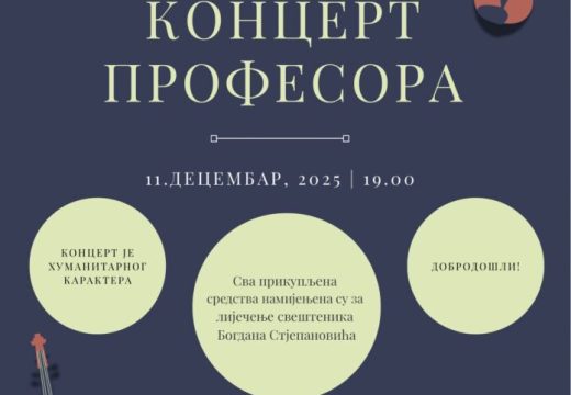 BIJELJINA: Profesori Muzičke škole “Stevan Stojanović Mokranjac“ priređuju humanitarni koncert 11. decembra