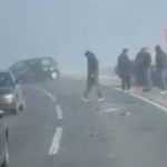 Led napravio haos: Sletjelo više vozila (Video)