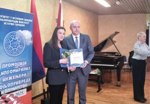 Ponos Semberije: Mirna Ljubojević iz Bijeljine najbolji student u istoriji Poljoprivrednog fakulteta u Istočnom Sarajevu