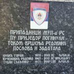 Komad mermera imena: Radenko Bašić uklonjen sa spomen-ploče poginulim policajcima