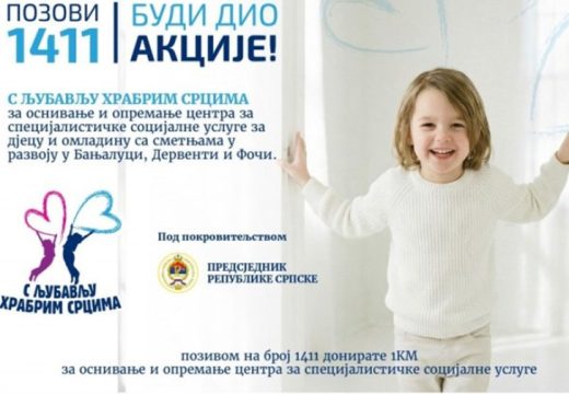 “S ljubavlju hrabrim srcima”: Broj 1411 do sada pozvan 18.477 puta