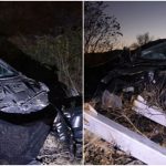 Teška nezgoda kod Mostara: Izletio sa ceste pa polomio znakove i reklamni pano