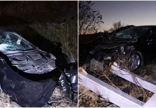 Teška nezgoda kod Mostara: Izletio sa ceste pa polomio znakove i reklamni pano