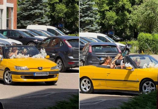 Banjalučani nisu mogli da je ne primijete: Mladenka zablistala u žutom kabrioletu (Foto)